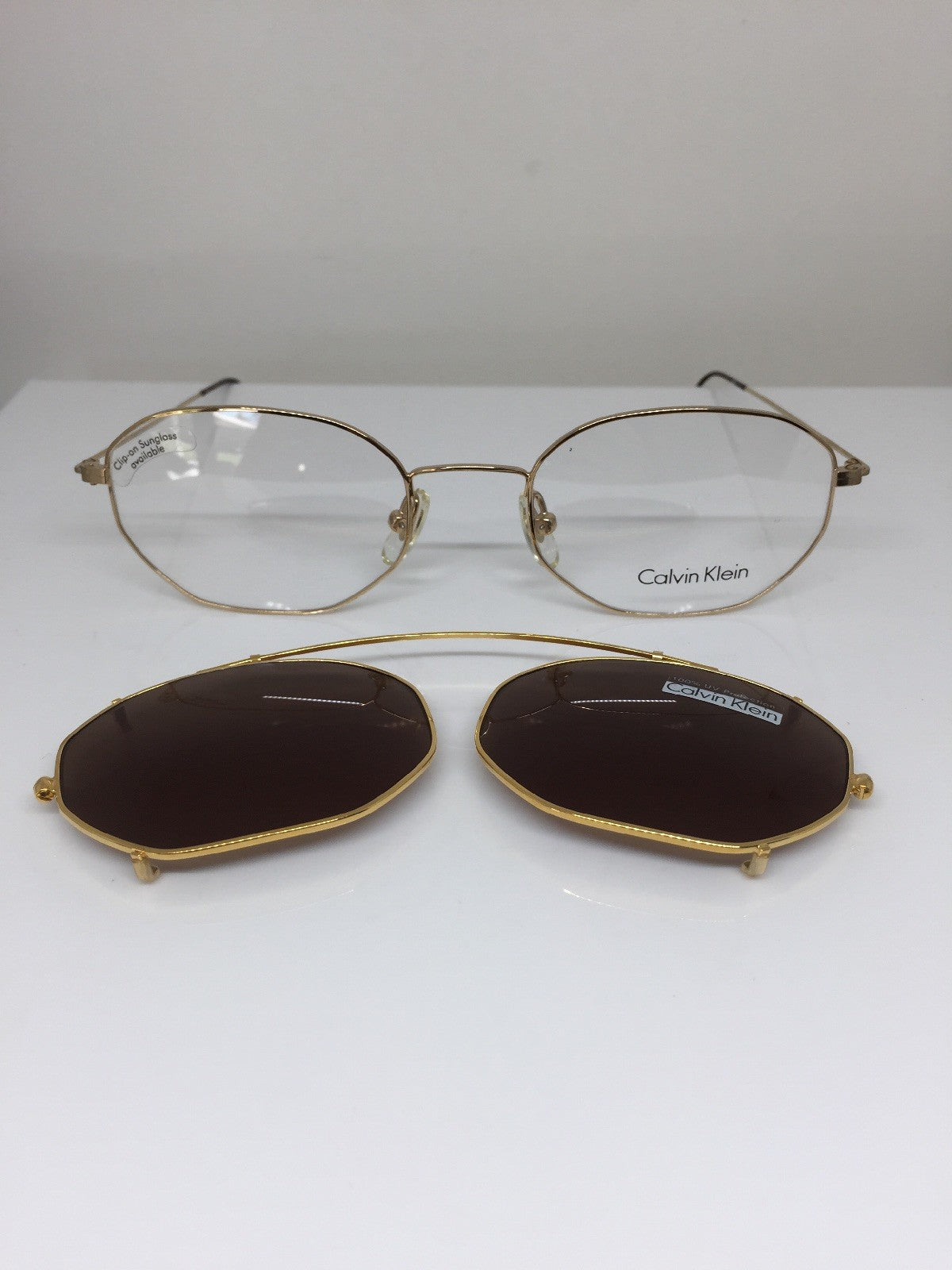 Vintage Calvin Klein CK 138 Gold Sunglasses - Super Vision Optical
