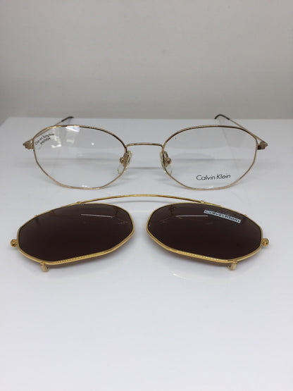 Vintage Calvin Klein CK 138 Gold Sunglasses - Super Vision Optical