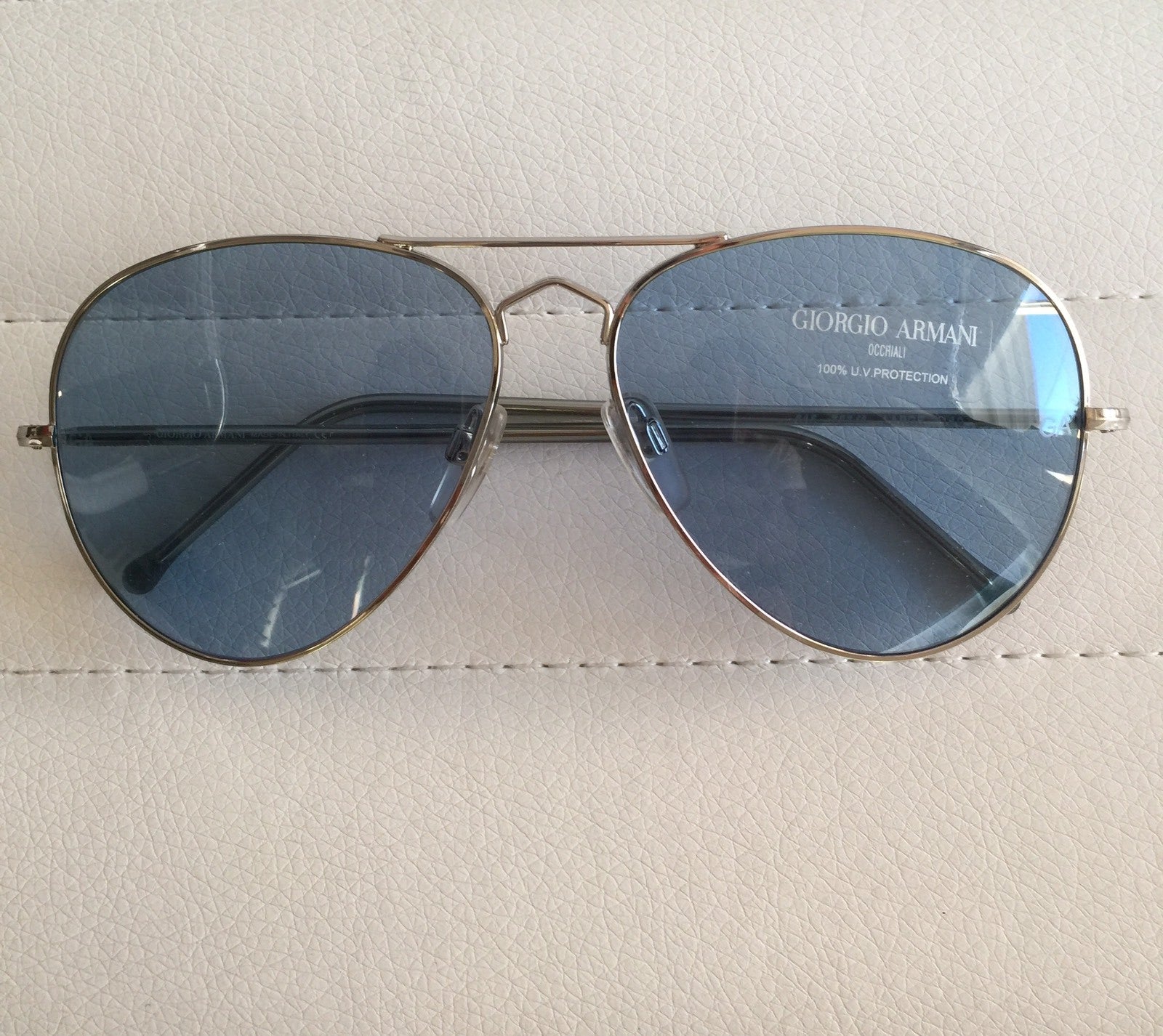Vintage Giorgio Armani GA 615 Silver Sunglasses - Super Vision Optical