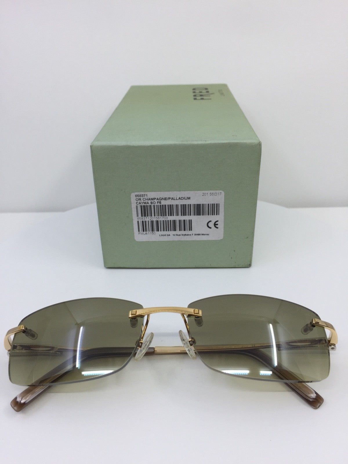 Vintage Fred Lunettes Fred Cayman F6 Solaire 201 Sunglasses Gold Sunglasses - Super Vision Optical