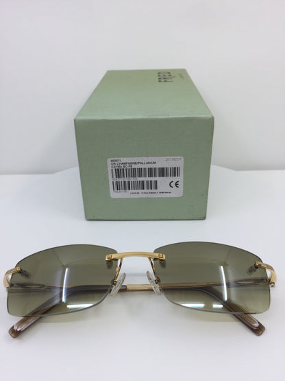 Vintage Fred Lunettes Fred Cayman F6 Solaire 201 Sunglasses Gold Sunglasses - Super Vision Optical