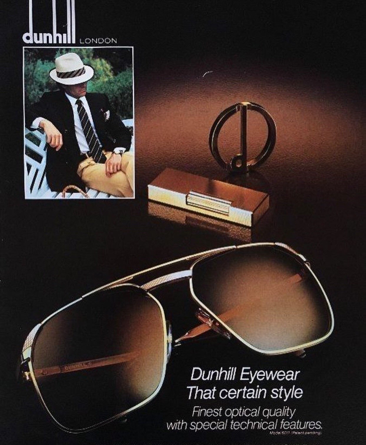 Vintage Dunhill 6011 Gold Sunglasses - Super Vision Optical