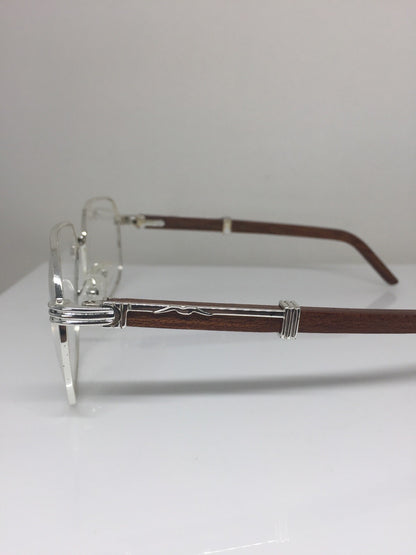 Vintage Kashab by Seagull Kashab 04 Silver Eyeglasses - Super Vision Optical