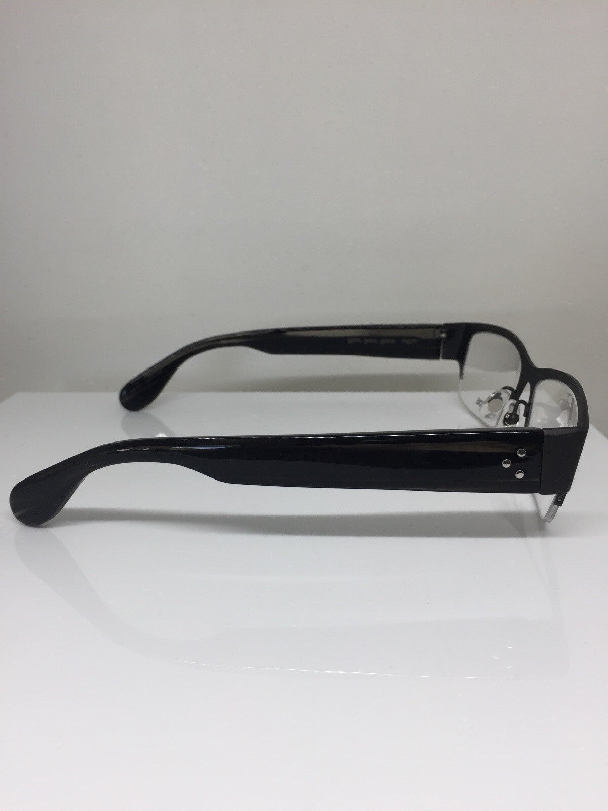 Vintage Blinde By Richard Walker Goin, Goin, Gone Gunmetal Eyeglasses - Super Vision Optical