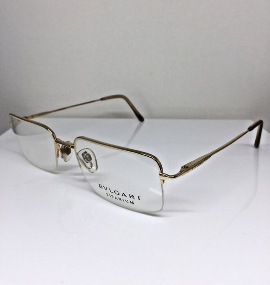 Vintage Bvlgari BVL 144-T Gold Eyeglasses - Super Vision Optical