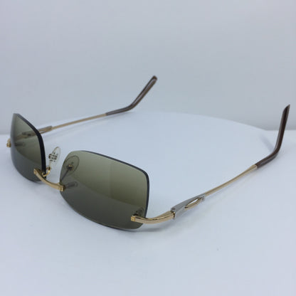 Vintage Fred Lunettes Fred Cayman F6 Solaire 201 Sunglasses Gold Sunglasses - Super Vision Optical