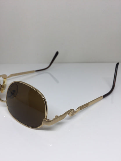 Vintage Moschino By Persol M. 3023-S Gold Sunglasses - Super Vision Optical