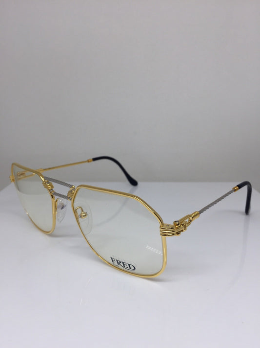 Vintage Fred Lunettes Cap Horn Gold Eyeglasses - Super Vision Optical