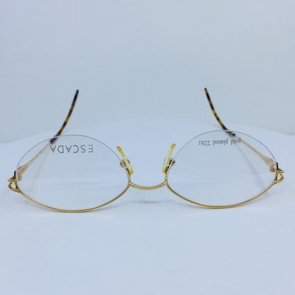 Vintage ESCADA E 0164 Gold Eyeglasses - Super Vision Optical