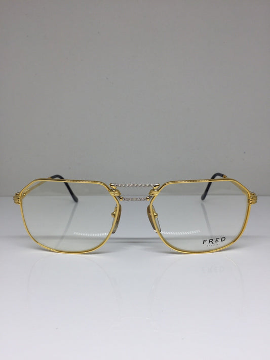 Vintage Fred Lunettes Cap Horn Gold Eyeglasses - Super Vision Optical