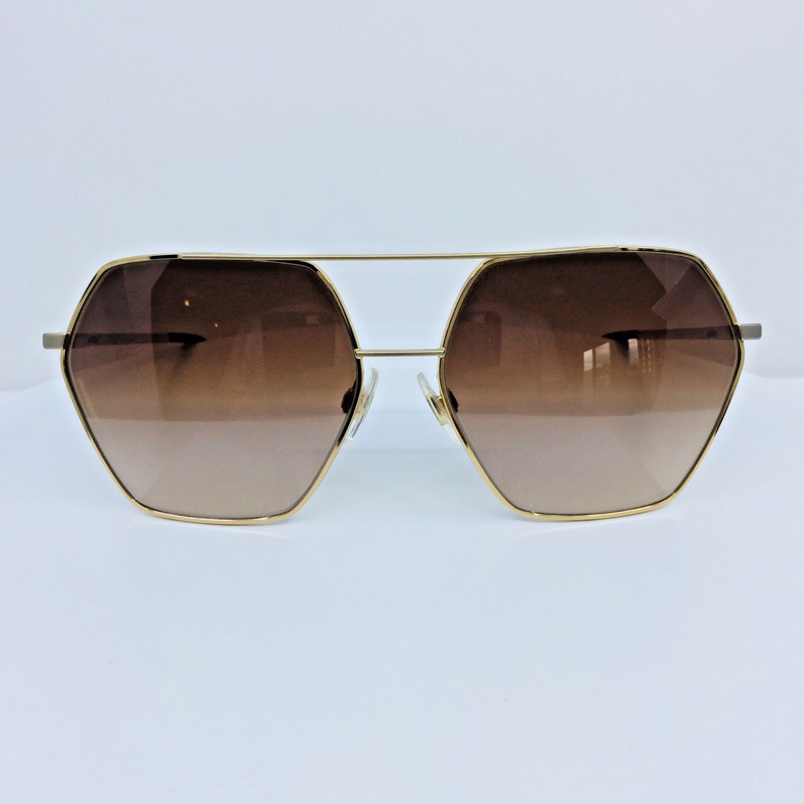 Vintage Dolce & Gabbana DG 2157 Gold Sunglasses - Super Vision Optical