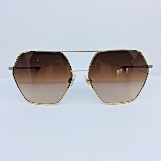 Vintage Dolce & Gabbana DG 2157 Gold Sunglasses - Super Vision Optical