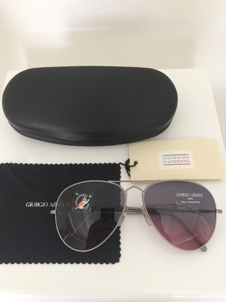 Vintage Giorgio Armani GA 615-S Gunmetal Sunglasses - Super Vision Optical