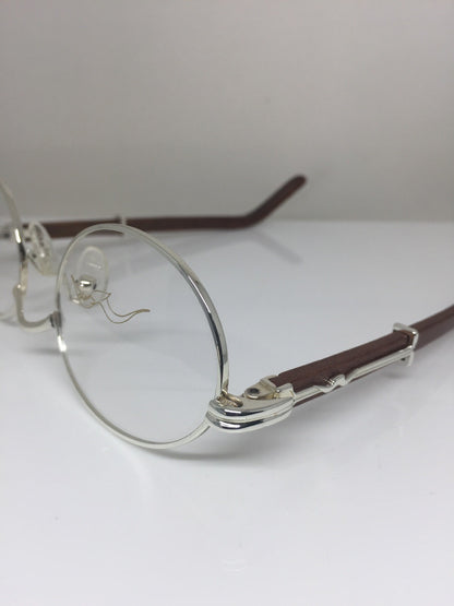 Vintage Kashab by Seagull Kashab by Seagull 46 Silver Eyeglasses - Super Vision Optical