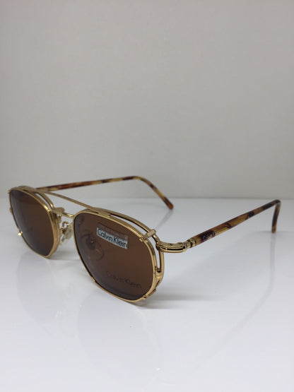 Vintage Calvin Klein CK 232 Gold Sunglasses - Super Vision Optical