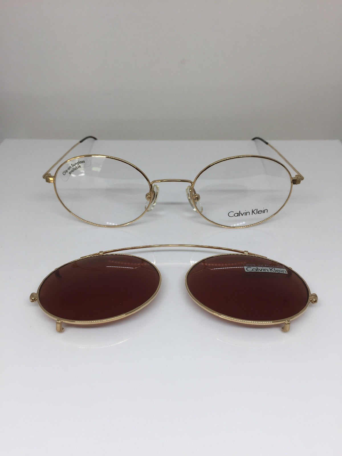 Vintage Calvin Klein CK 115 Gold Sunglasses - Super Vision Optical