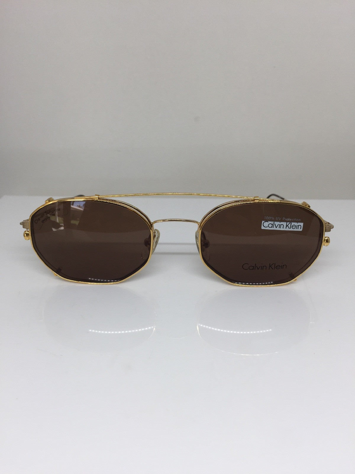 Vintage Calvin Klein CK 138 Gold Sunglasses - Super Vision Optical