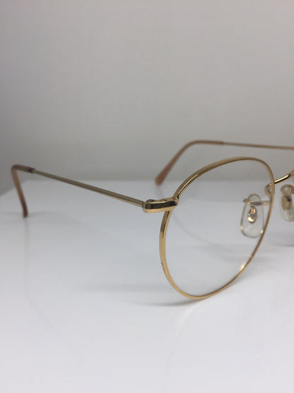Vintage Ralph Lauren Polo Classic X By Ralph Lauren Gold Eyeglasses - Super Vision Optical