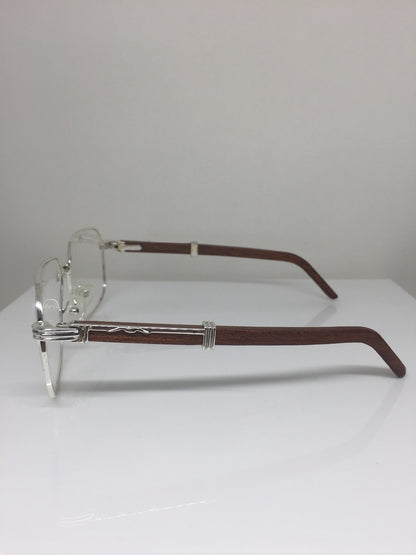 Vintage Kashab by Seagull Kashab 04 Silver Eyeglasses - Super Vision Optical
