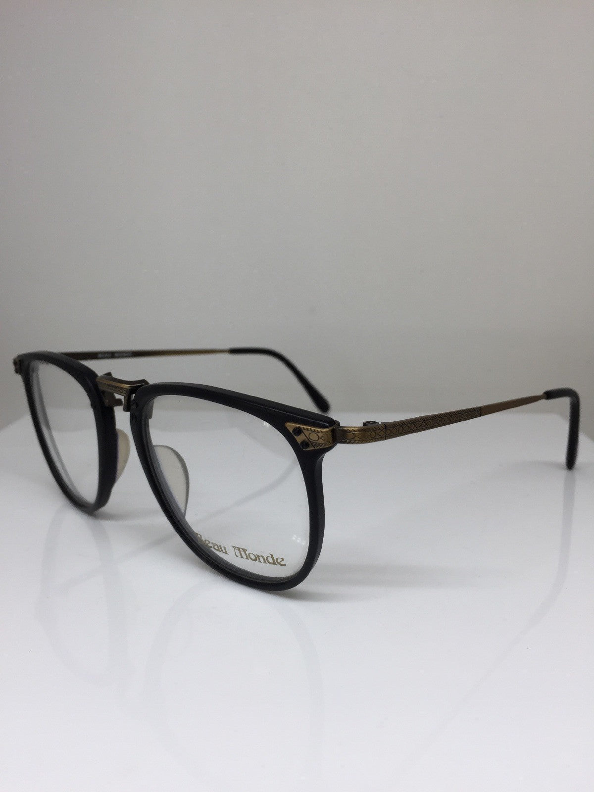 Vintage Beau Monde Collection Burberry Black Eyeglasses - Super Vision Optical