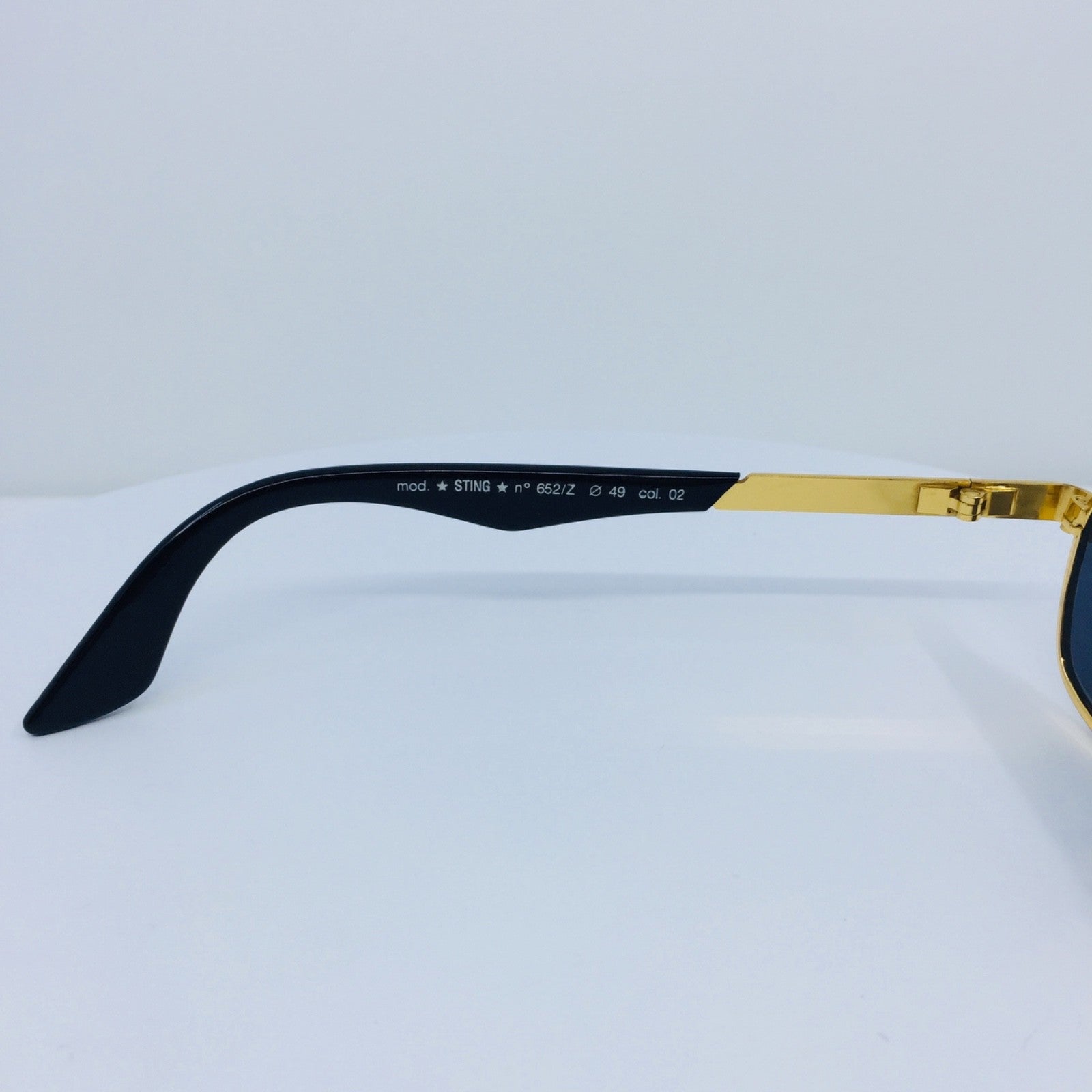Vintage STING by Colors in Optics Mod. 652/Z Black Sunglasses - Super Vision Optical