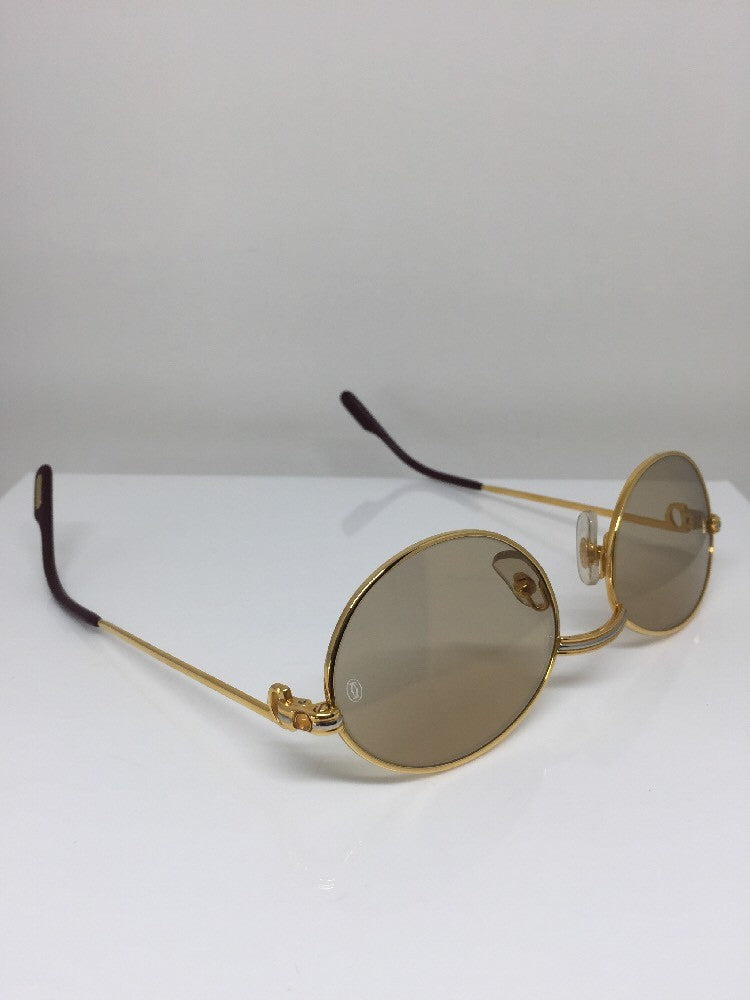 Vintage Cartier Saint Honore Limited Series Gold Sunglasses - Super Vision Optical