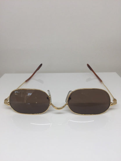 Vintage Cartier Cartier Orfy Thin Rim Gold Sunglasses - Super Vision Optical