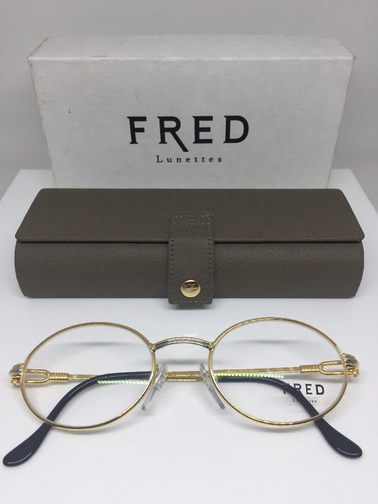 Vintage Fred Lunettes Ketch Gold Eyeglasses - Super Vision Optical