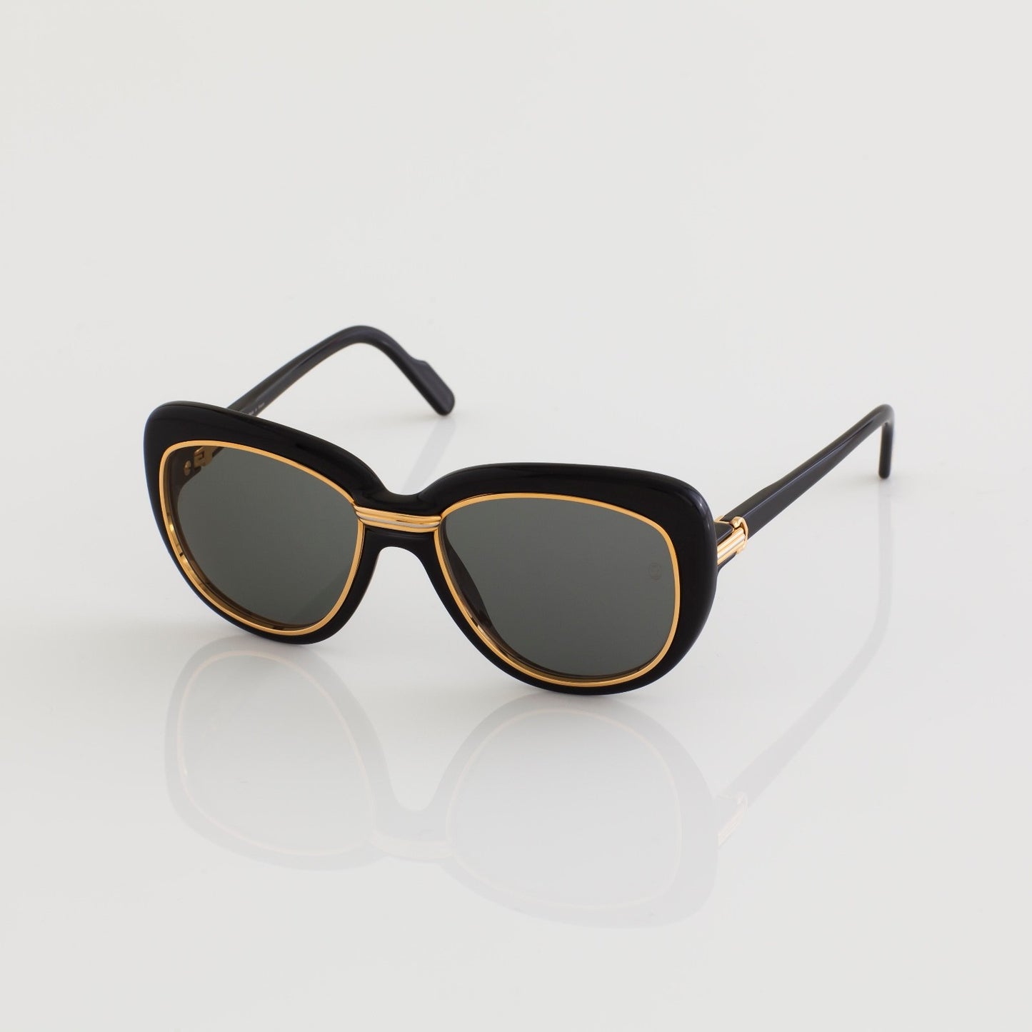Vintage Cartier Conquete Black Sunglasses - Super Vision Optical