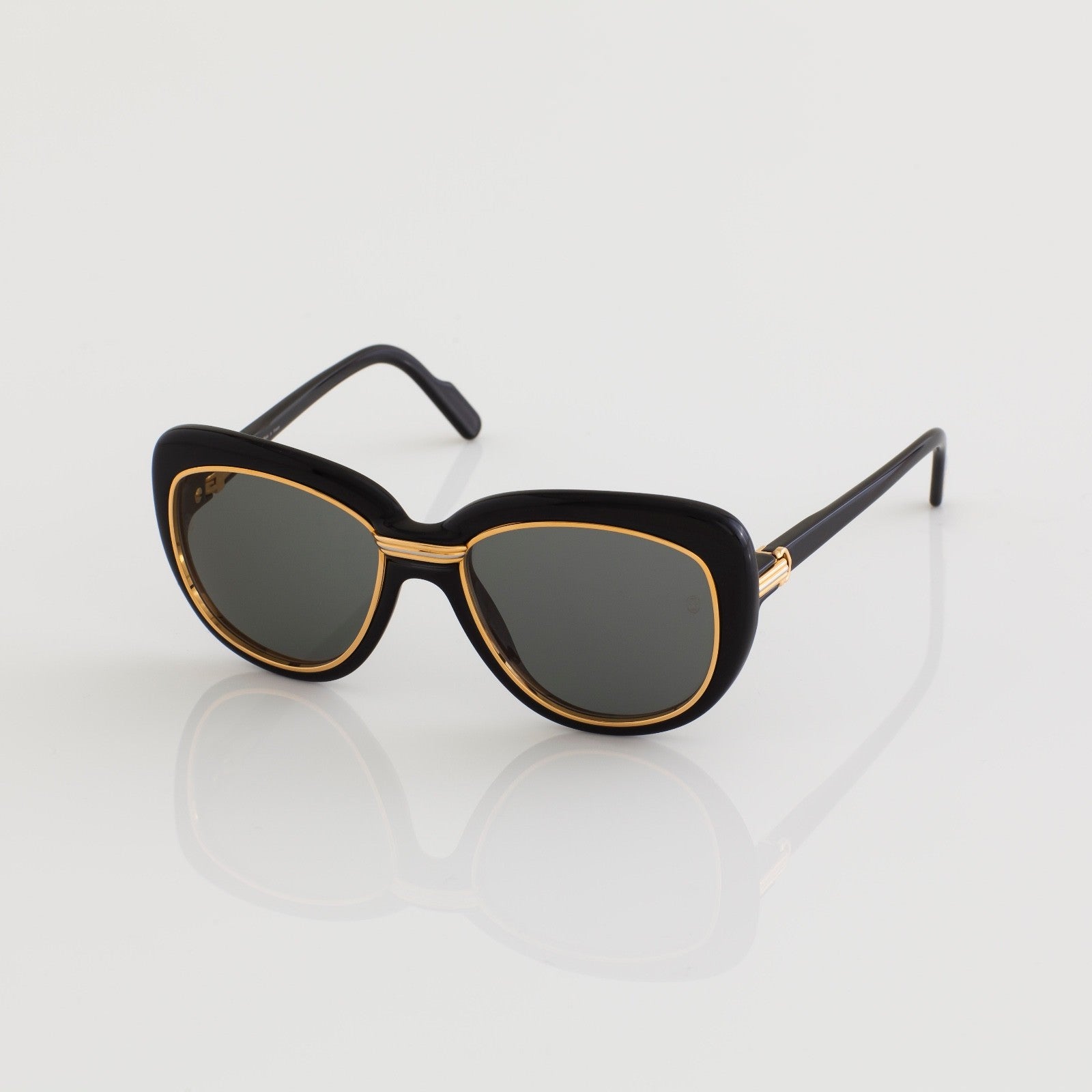 Vintage Cartier Conquete Black Sunglasses - Super Vision Optical