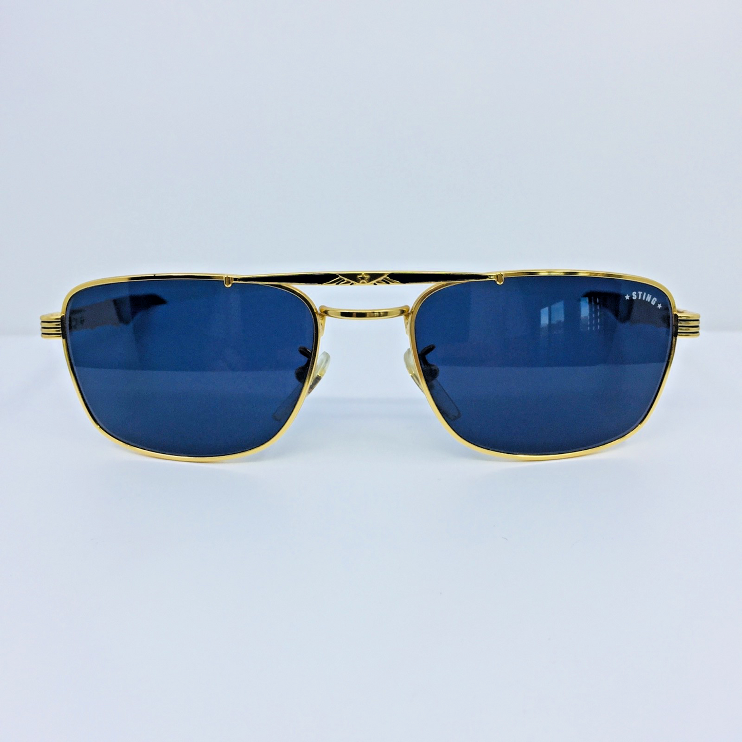Vintage STING by Colors in Optics N. 4130 Gold Sunglasses - Super Vision Optical