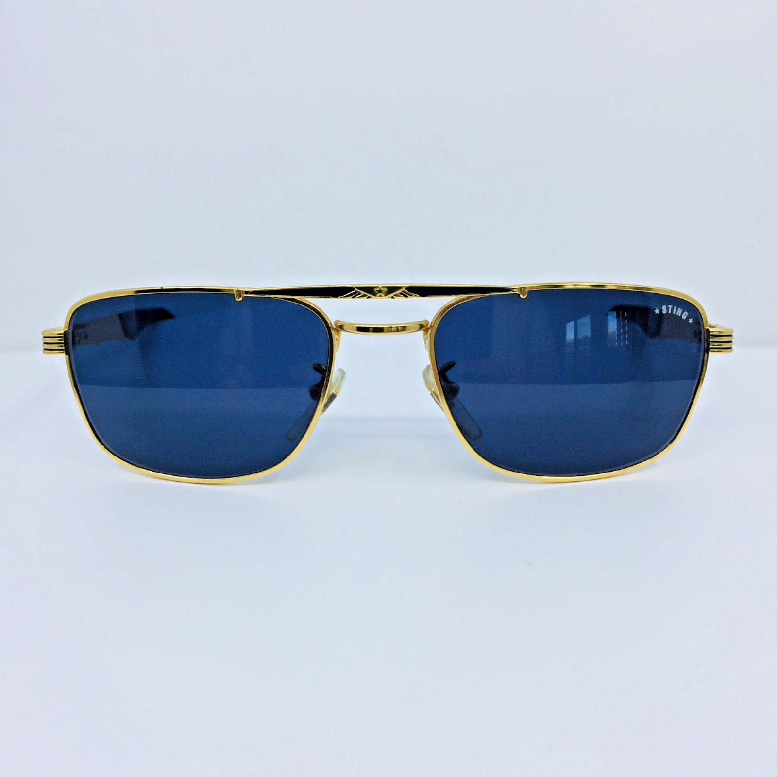 Vintage STING by Colors in Optics N. 4130 Gold Sunglasses - Super Vision Optical