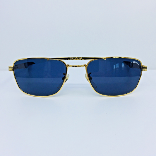 Vintage STING by Colors in Optics N. 4130 Gold Sunglasses - Super Vision Optical