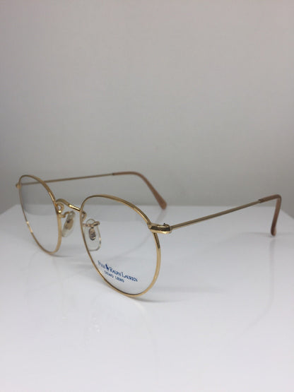 Vintage Ralph Lauren Polo Classic X By Ralph Lauren Gold Eyeglasses - Super Vision Optical