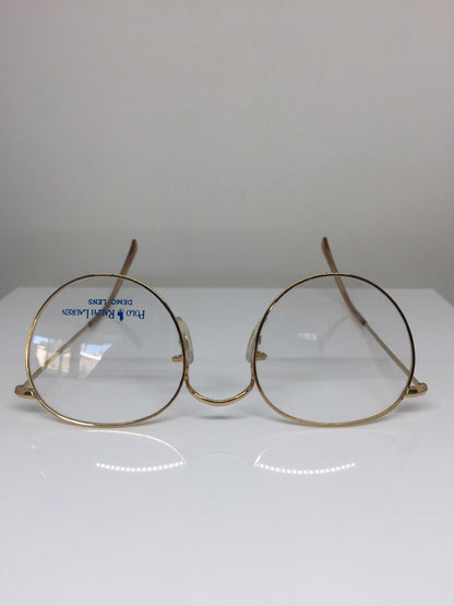 Vintage Ralph Lauren Polo Classic X By Ralph Lauren Gold Eyeglasses - Super Vision Optical