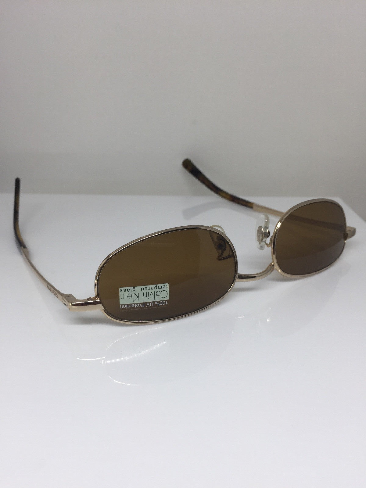 Vintage Calvin Klein CK 157-S Gold Sunglasses - Super Vision Optical