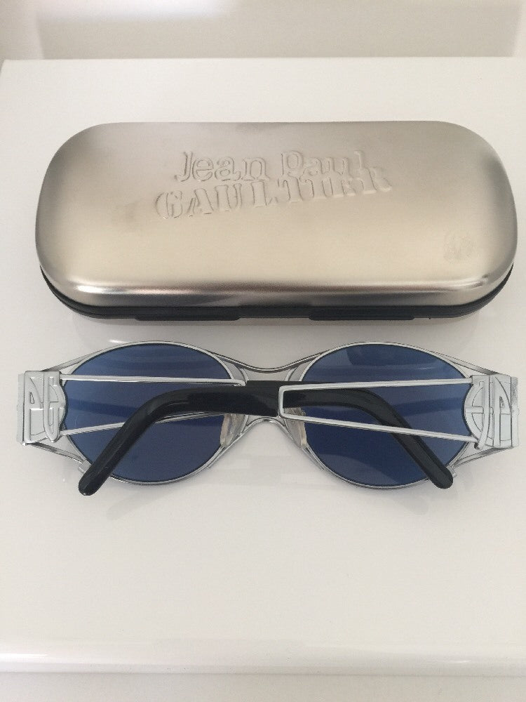 Vintage Jean Paul Gaultier JPG 58-6101 Silver Sunglasses - Super Vision Optical