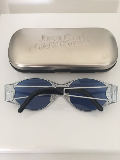 Vintage Jean Paul Gaultier JPG 58-6101 Silver Sunglasses - Super Vision Optical