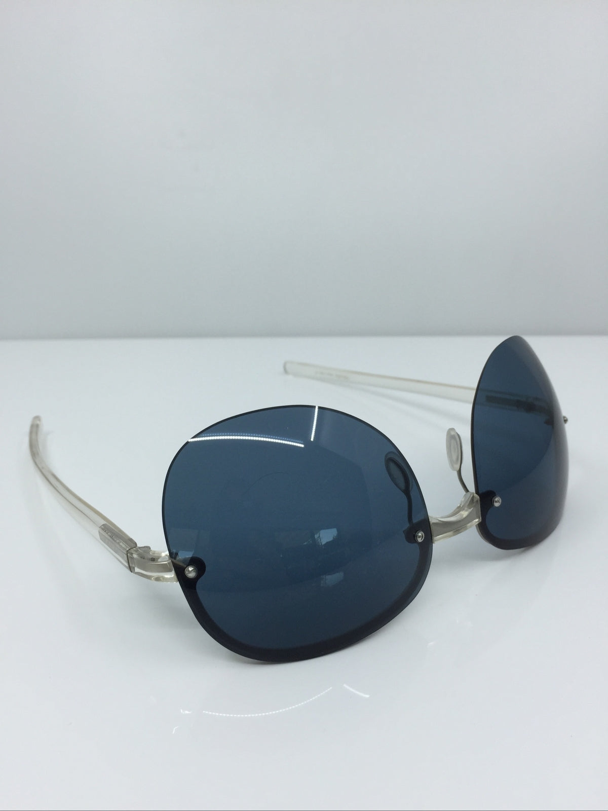 Vintage Prada SPR 12B Silver Sunglasses - Super Vision Optical