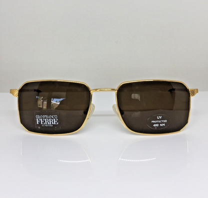 Vintage Gianfranco Ferre GFF 94/S Gold Sunglasses - Super Vision Optical
