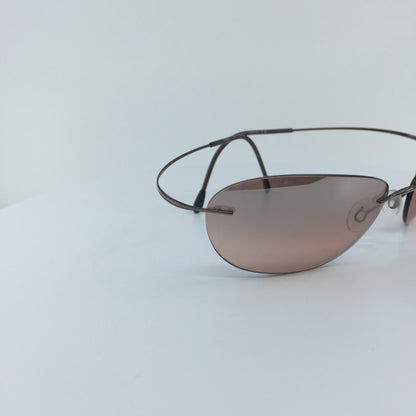Vintage Silhouette TMA 8067 Brown Sunglasses - Super Vision Optical