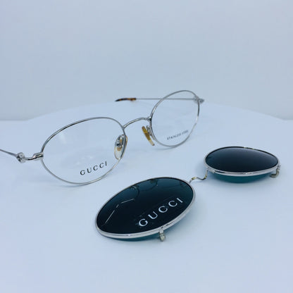 Vintage Gucci GG 2624 Silver Eyeglasses - Super Vision Optical