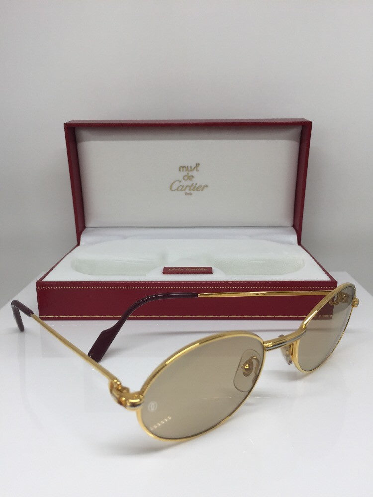 Vintage Cartier Saint Honore Limited Series Gold Sunglasses - Super Vision Optical