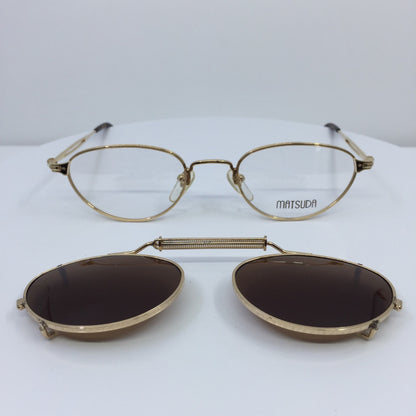 Vintage Matsuda 2877 Gold Eyeglasses - Super Vision Optical