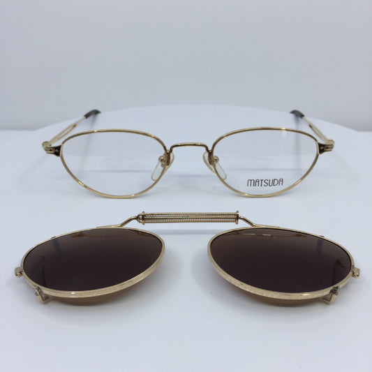 Vintage Matsuda 2877 Gold Eyeglasses - Super Vision Optical