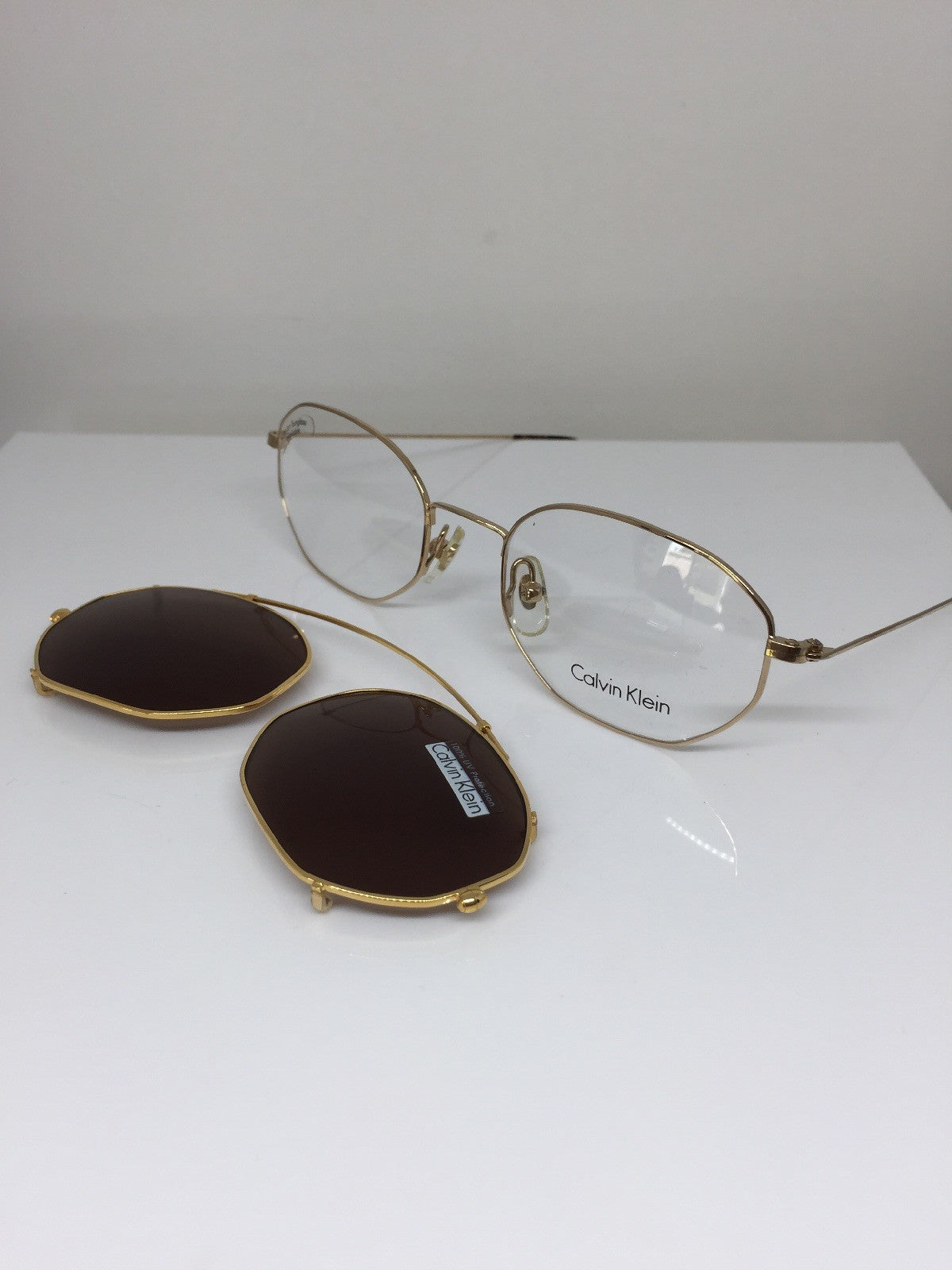 Vintage Calvin Klein CK 138 Gold Sunglasses - Super Vision Optical