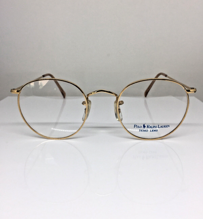 Vintage Ralph Lauren Polo Classic X By Ralph Lauren Gold Eyeglasses - Super Vision Optical