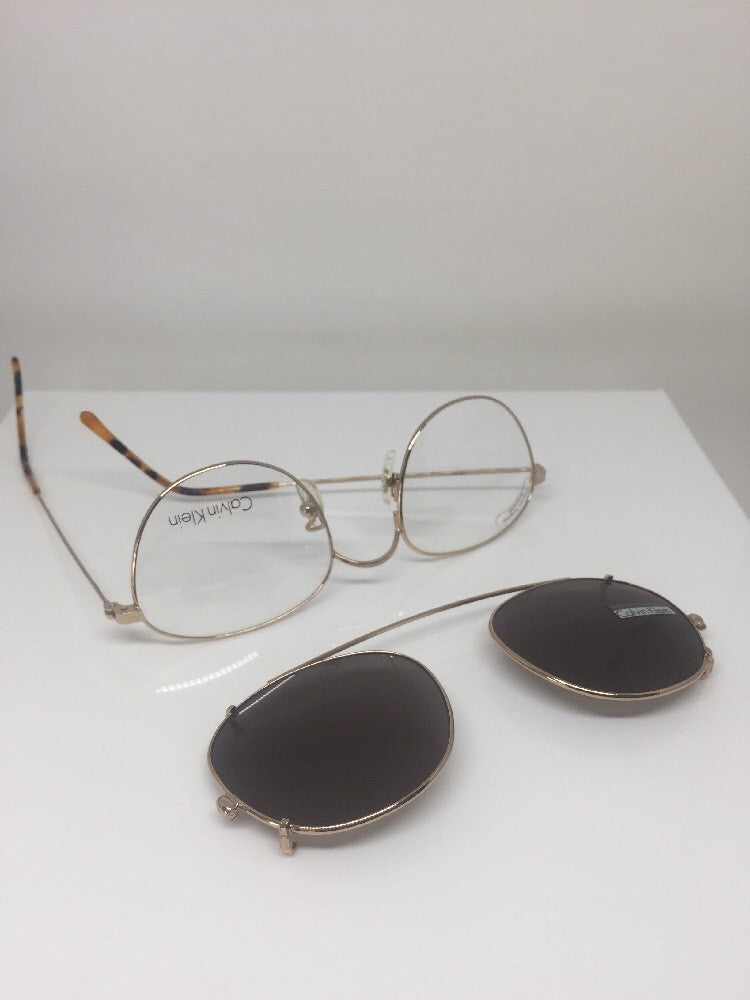 Vintage Calvin Klein CK 226 Gold Sunglasses - Super Vision Optical
