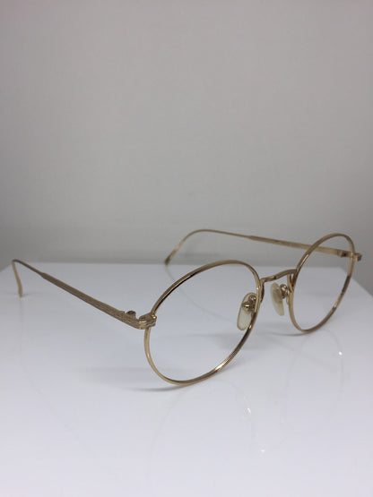 Vintage Ralph Lauren Polo Classic IX By Ralph Lauren Gold Sunglasses - Super Vision Optical
