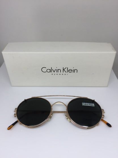 Vintage Calvin Klein CK 225 Gold Sunglasses - Super Vision Optical